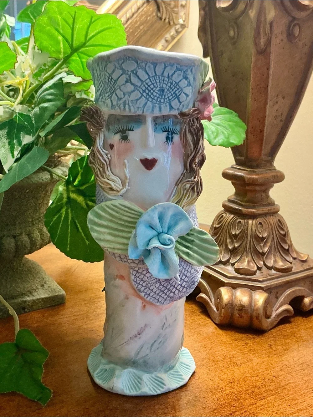 “Garden Girls” ceramic head vase by Ellen Williams for Ganz